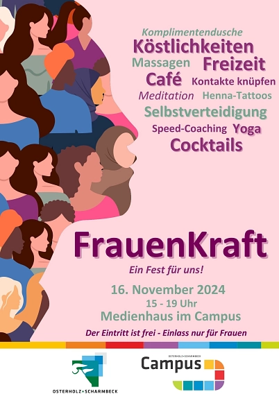 Plakat FrauenKraft 2024&nbsp;&copy;&nbsp;Stadt Osterholz-Scharmbeck